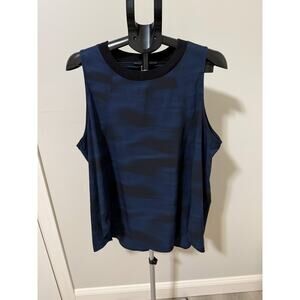 Athleta Navy & Black Sleeveless Swing Tank Women's Workout Yoga Size 2X